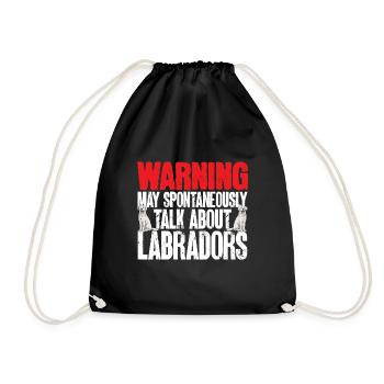 Labrador Retriever blanc Labrador Labrador blanc - Sac de sport léger - noir - Devant
