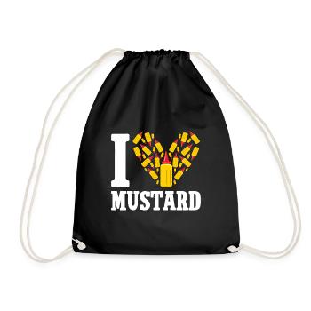 Senf Mustard - Turnbeutel - Schwarz - Vorne