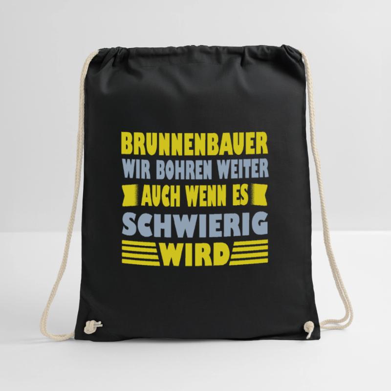 Well builder saying he will continue drilling Drawstring Bag