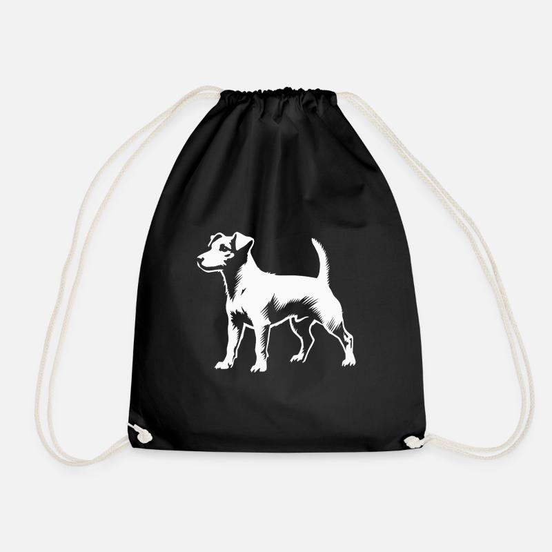 Jack Russell Terrier - Energiegeladener Liebling - Turnbeutel - Schwarz