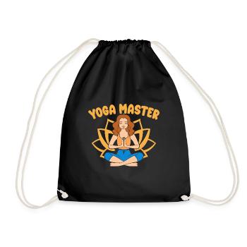 Maître de Yoga Drôle de Yoga - Sac de sport léger - noir - Devant