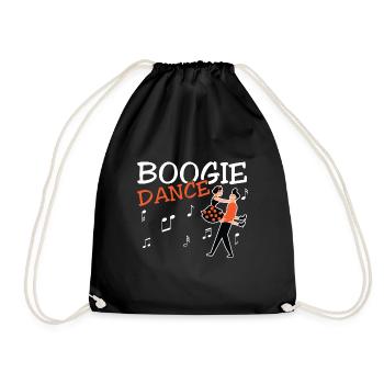 Boogie Woogie Dancer Dancing Paartanz Vintage - Turnbeutel - Schwarz - Vorne