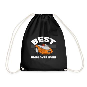Best Employee Ever Mower Lawn Mowing Robotic - Turnbeutel - Schwarz - Vorne