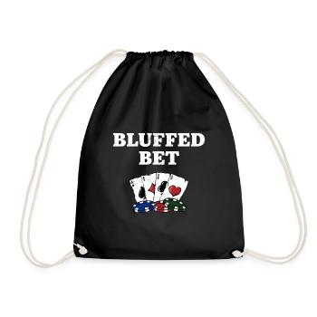 Bluffed Bet Casino Gambler Gambling Bettor Poker - Sac de sport léger - noir - Devant