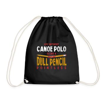 La vie sans canoë polo est comme un crayon terne - Sac de sport léger - noir - Devant