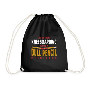 La vie sans kneeboard est comme un crayon terne - Sac de sport léger - noir - Devant