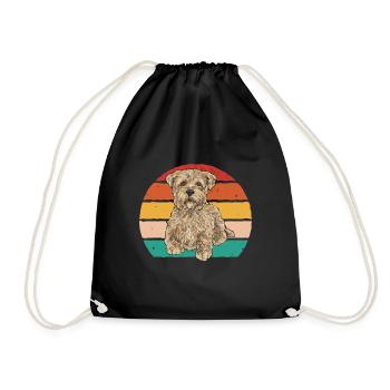 Cairn Terrier Chien - Sac de sport léger - noir - Devant
