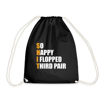 Aces Spades Poker Expert So Happy I Have Flopped T - Turnbeutel - Schwarz - Vorne