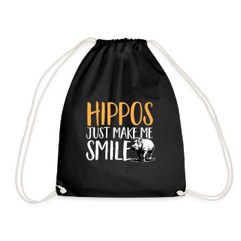 Hippopotame Hippopotame - Sac de sport léger - noir - Devant