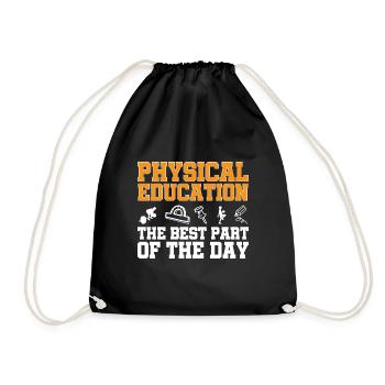 Physical Education Teacher Physical Education Teacher - Drawstring Bag - black - Front