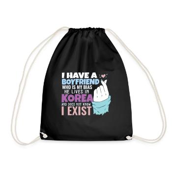 Kpop Idol Fan K Drama Lover J'aime la Corée J'ai un - Sac de sport léger - noir - Devant