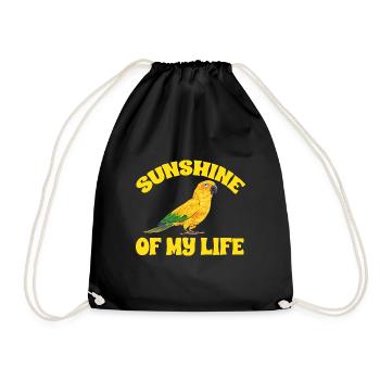 Parakeet, Parrot, Parakeet, Bird - Drawstring Bag - black - Front