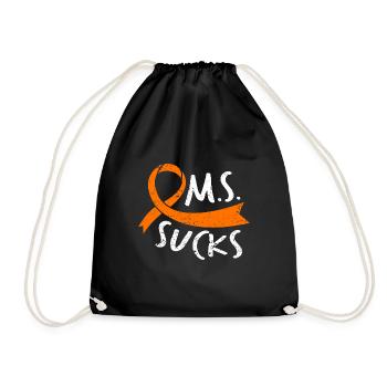MS Sucks - In March We Wear Orange - MS Awareness - Sac de sport léger - noir - Devant