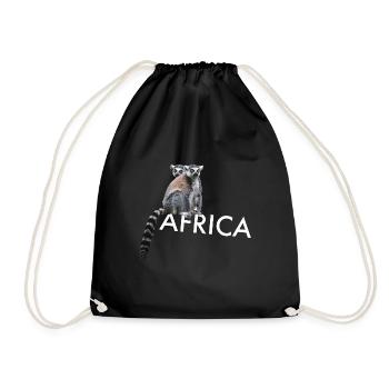 Lémurien Singe Afrique - Sac de sport léger - noir - Devant