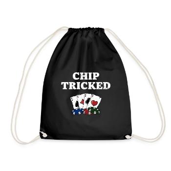 Chip Tricked Casino Gambler Gambling Bettor Poker - Sac de sport léger - noir - Devant