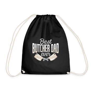 Butcher Butcher Butcher Butcher's Gift - Drawstring Bag - black - Front