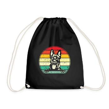 Holländischer Schäferhund Berger hollandais - Sac de sport léger - noir - Devant