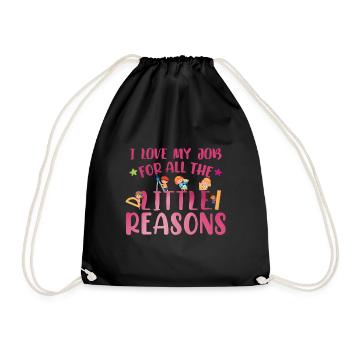 Education Teacher School - Drawstring Bag - black - Front