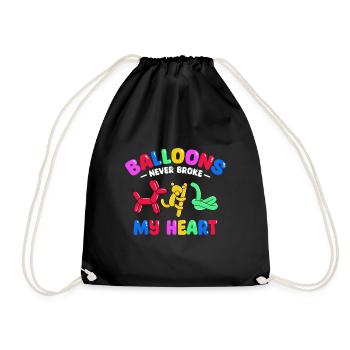 Balloon Animal Party Balloon Artist - Drawstring Bag - black - Front