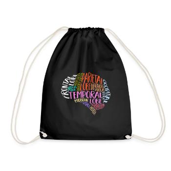 Neurology, Nurse, Brain, Neurologist - Drawstring Bag - black - Front