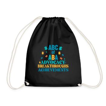 Thérapeute ABA Travailleur social Sensibilisation à l’autisme - Sac de sport léger - noir - Devant