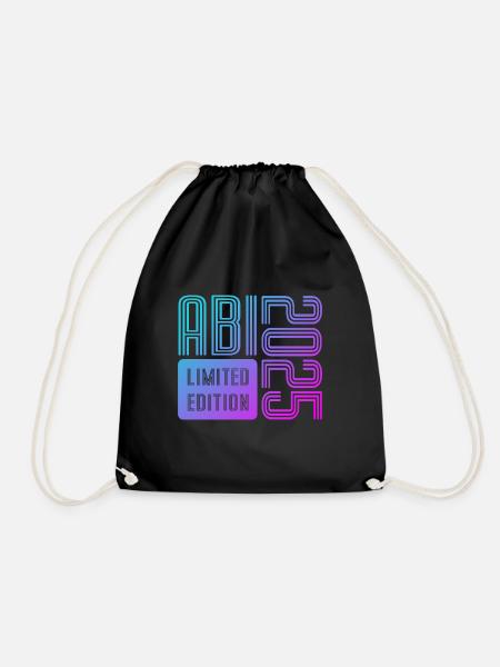 Abi 2025 - Limited Edition - Abitur - Spruch - Turnbeutel - Schwarz