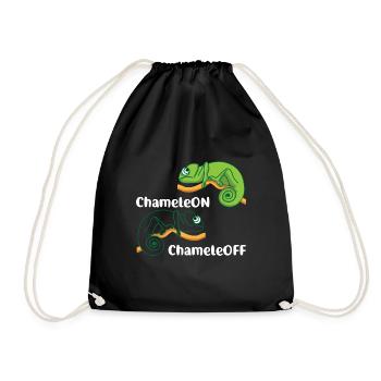 Chameleon Chameleon Chameleon Of Animal Lovers - Drawstring Bag - black - Front