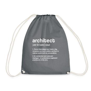 Architekt Kunst Architektur Designer - Turnbeutel - Grau - Vorne