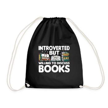 Les amateurs de livres de chats lisent des livres - Sac de sport léger - noir - Devant