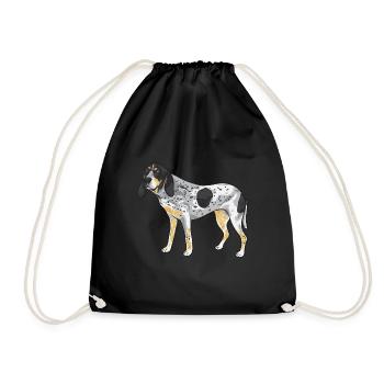 Bluetick Coonhound cadeau drôle de dicton - Sac de sport léger - noir - Devant