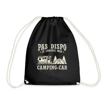 Pas Dispo Je Conduis Mon Camping-Car - Sac de sport léger - noir - Devant