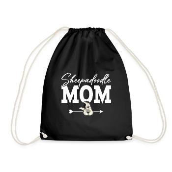 Sheepadoodle Doodle Dog - Sac de sport léger - noir - Devant