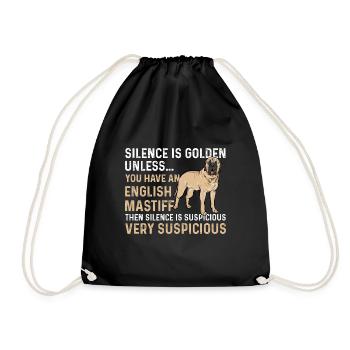 Mastiff Chien Vieux Mastiff anglais - Sac de sport léger - noir - Devant