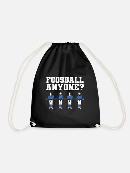 Table Soccer Player Foosball Anyone - Turnbeutel - Schwarz