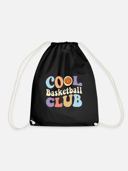 Cool Basketball Club Basketballer Crew Coach - Drawstring Bag - black