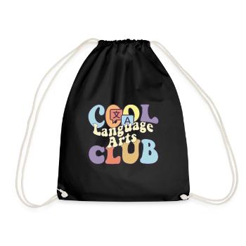 Cool Language Arts Club BA Language Arts Student - Turnbeutel - Schwarz - Vorne