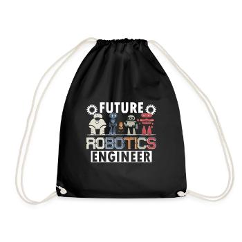Droid Builder Build Robot School Future Robotics E - Drawstring Bag - black - Front