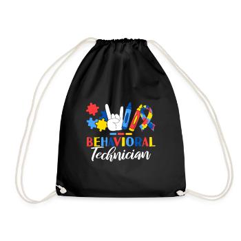 Technicien Comportemental ABA Thérapeute Comportement - Sac de sport léger - noir - Devant