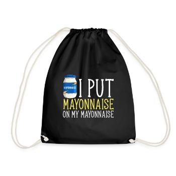 Mayonnaise - Sac de sport léger - noir - Devant