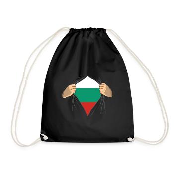 Bulgarien - Turnbeutel - Schwarz - Vorne