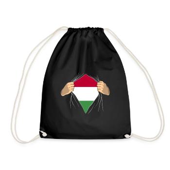 Hongrie Drapeau De l’Union européenne Cadeau - Sac de sport léger - noir - Devant