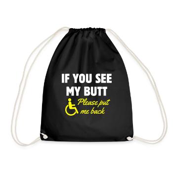 Fauteuil roulant Handicap Handicap Amputation Tr - Sac de sport léger - noir - Devant