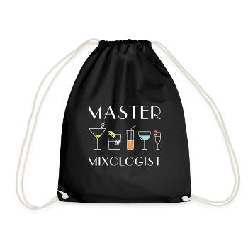 Barman Barman Waiter Cocktails - Sac de sport léger - noir - Devant