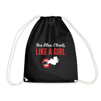 Ils soufflent des nuages cadeau de fête amateurs - Sac de sport léger - noir - Devant