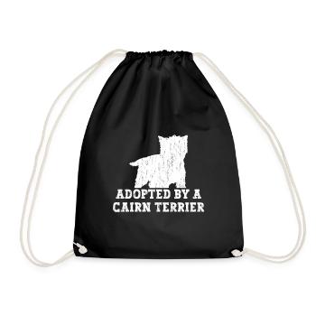 Cairn Terrier Chien - Sac de sport léger - noir - Devant