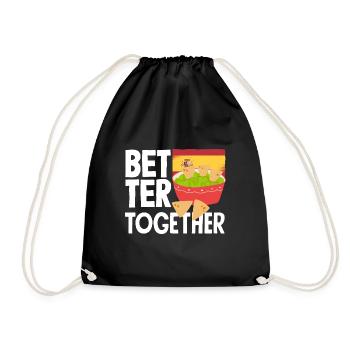 Taco Design for a Mexican Food Lover with Spanish - Drawstring Bag - black - Front
