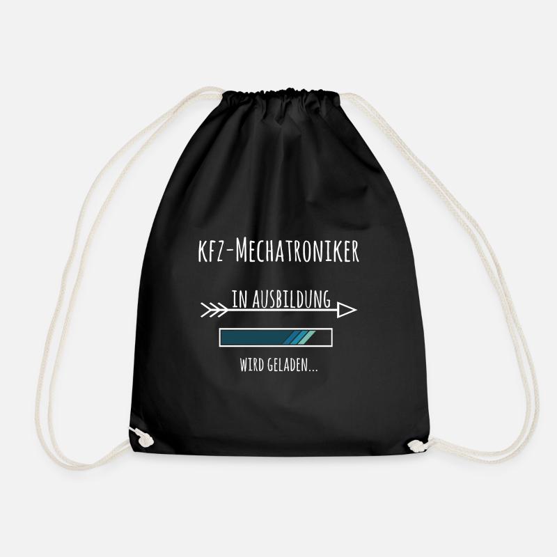 Kfz Mechatroniker Ausbildung Beruf Geschenk - Turnbeutel - Schwarz