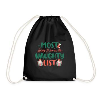 Dabbing Noël Offensif Noël Rude - Sac de sport léger - noir - Devant