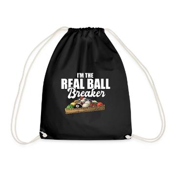 I'm The Ball Breaker Funny Pool Billiard Player - Turnbeutel - Schwarz - Vorne