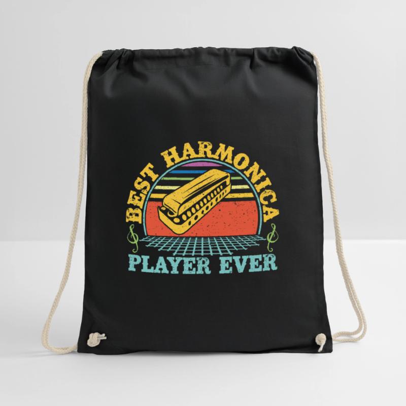 Funny Harmonica Player Best Player Ever Harmonica Turnbeutel